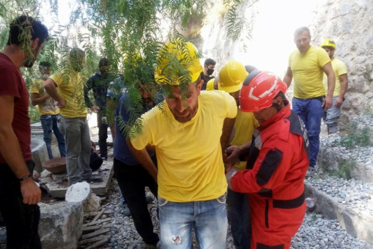 Bodrum Kalesi'nde iş kazası: 1'i ağır 2 kişi yaralı