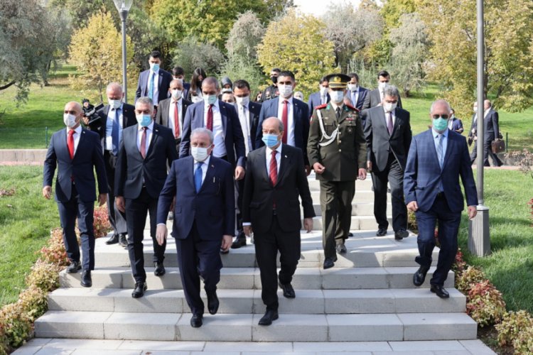 TBMM Başkanı Şentop, KKTC Cumhurbaşkanı Tatar ile görüştü