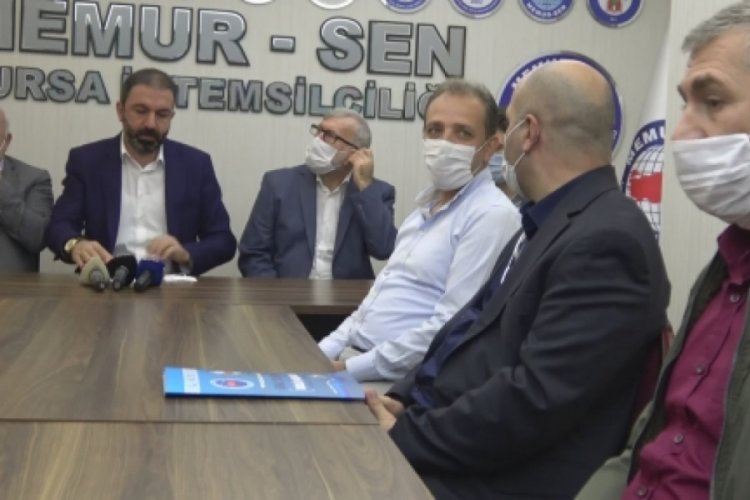 Bursa Memur-Sen Macron'nu kınadı