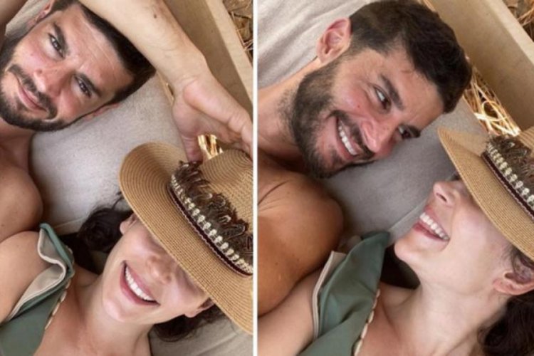 Berk Oktay'a sevgilisi Yıldız Çağrı Atiksoy'dan romantik mesaj