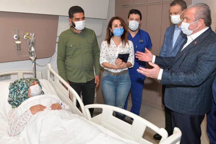 Şentop, enkaz altından çıkarılan Buse'yi ziyaret etti