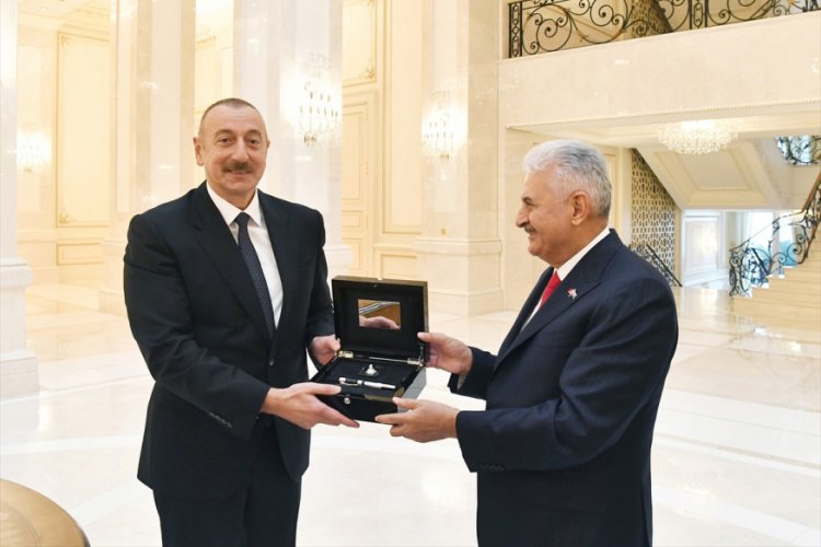 İlham Aliyev, AK Parti İzmir Milletvekili Yıldırım'ı kabul etti