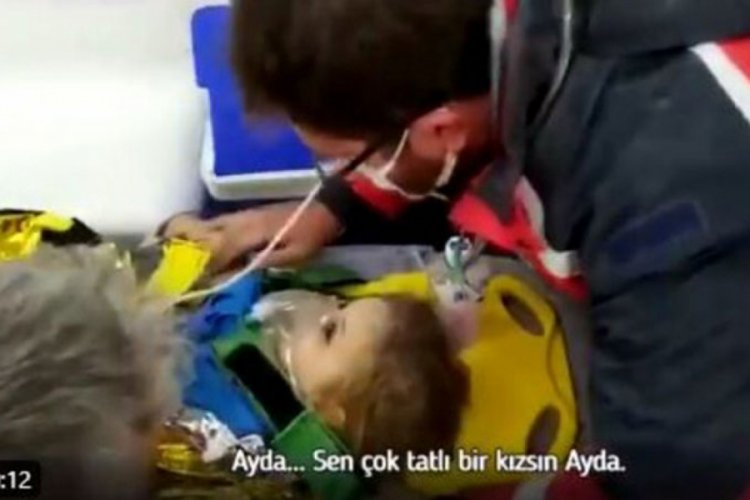 Bakan Koca, Ayda'nın ambulanstaki görüntüsünü paylaştı