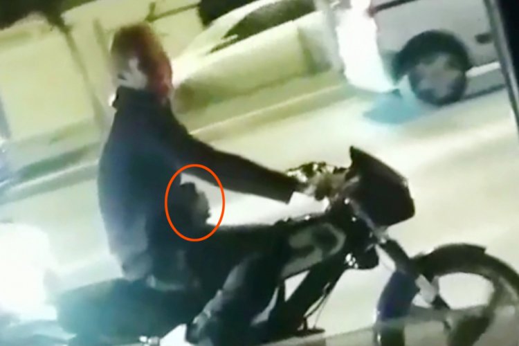 Bira kutusuyla motosiklet kullanan sürücüye para cezası
