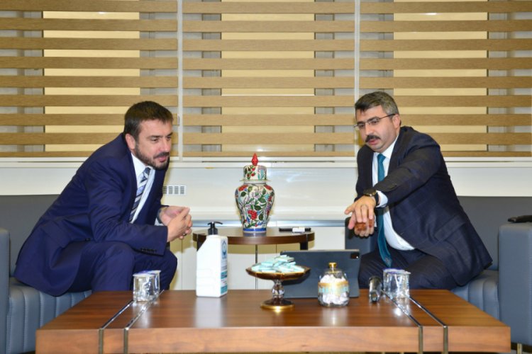 Bursa Yıldırım Belediye Başkanı Yılmaz, Tanır'ı ağırladı