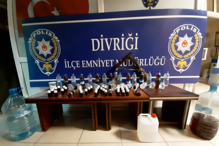 Sivas'ta sahte içki operasyonu