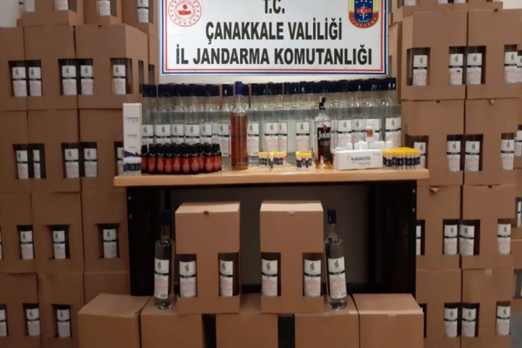 Çanakkale'de sahte içki operasyonu