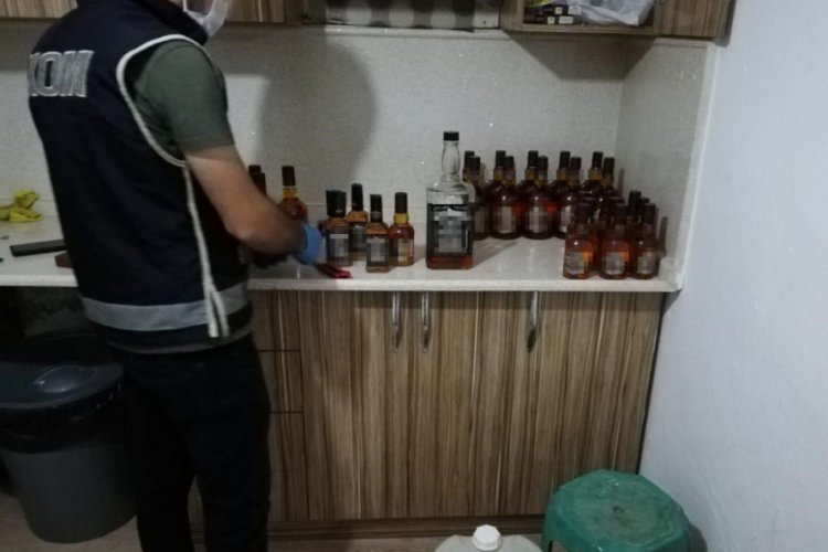 Antalya'da sahte içki operasyonu:14 gözaltı