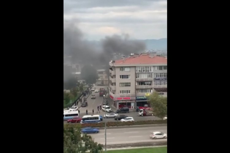 Bursa'da korkutan depo yangını!