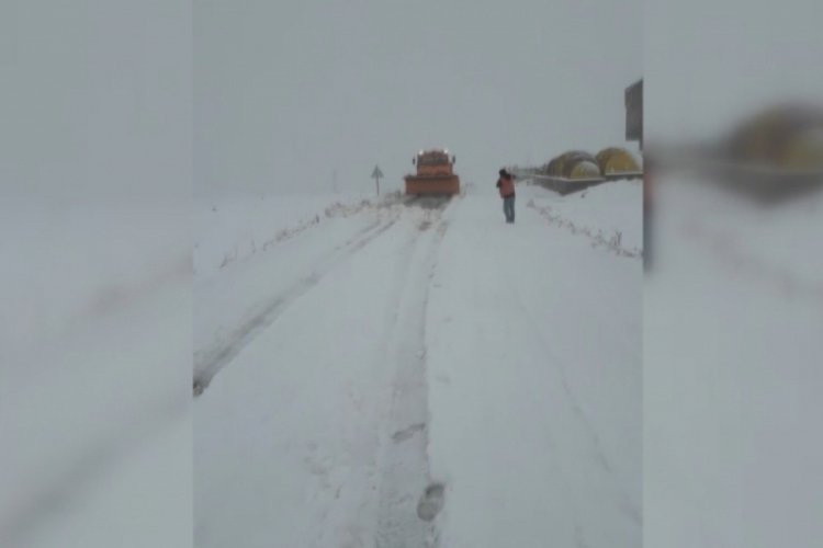 Mevsimin ilk karla mücadele çalışması başladı