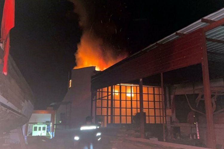 Bodrum'da işyeri yangını: 1 ölü
