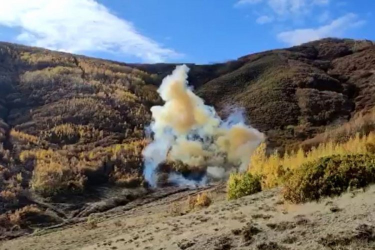 Bitlis'te 100 kilogram patlayıcı madde ele geçirildi