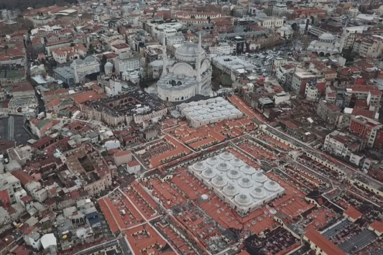 Kapalıçarşı'da depreme karşı güçlendirme çalışması