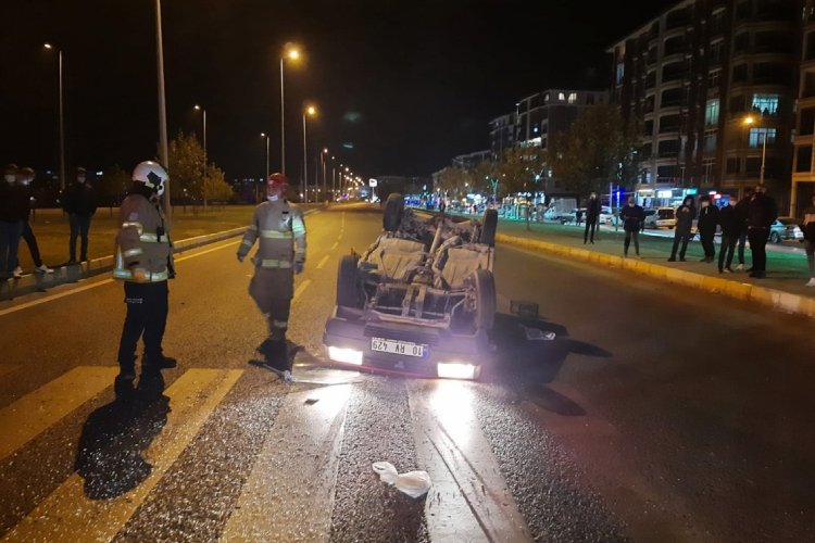 Balıkesir otogar kavşağında feci kaza