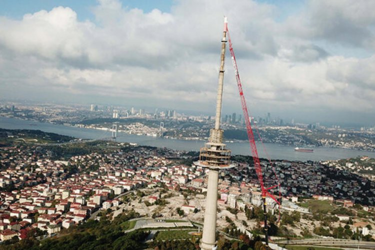 Çamlıca'daki son kulenin de sökümüne başlandı