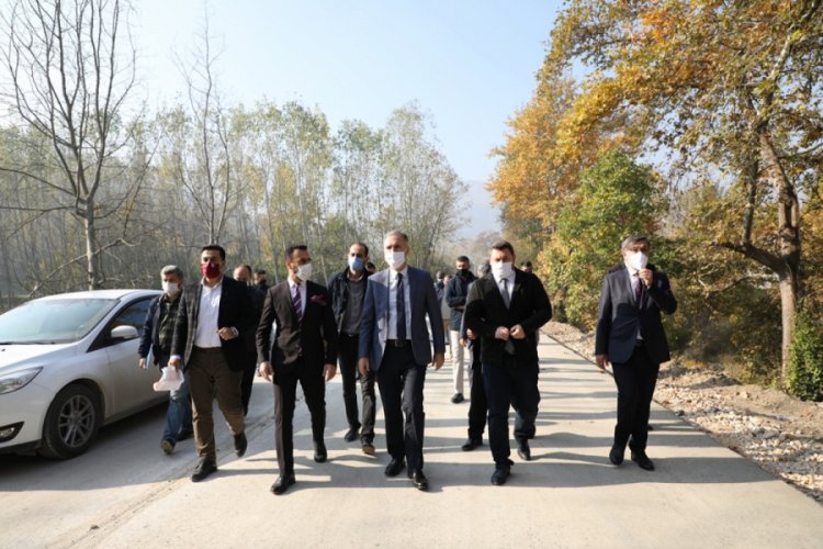 Bursa'da 700 metrelik çevre yolu beton yolla kaplanıyor