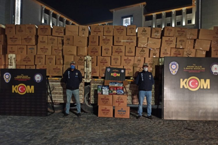 2 TIR'da 6,5 ton kaçak tütün ele geçirildi