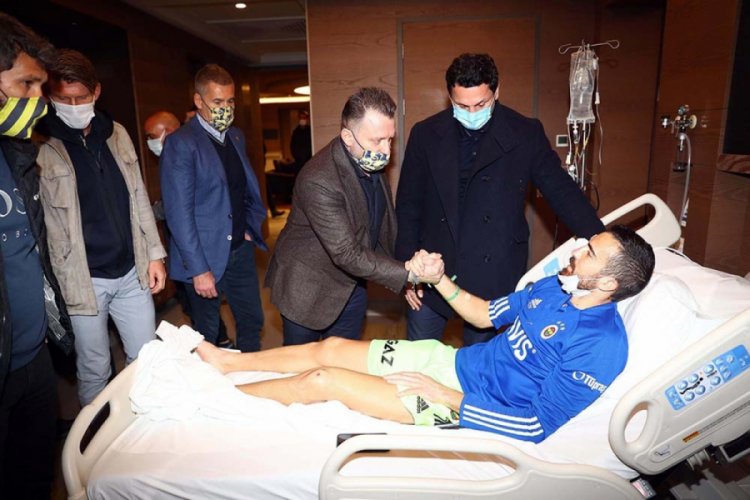 Fenerbahçe'den Harun Tekin'e moral ziyareti
