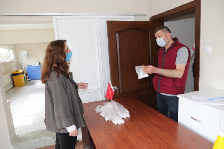 Bursa Mudanya Belediyesi'nden ücretsiz dezenfektan