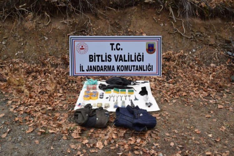 Tatvan'da EYP yapımında kullanılan malzemeler ele geçirildi