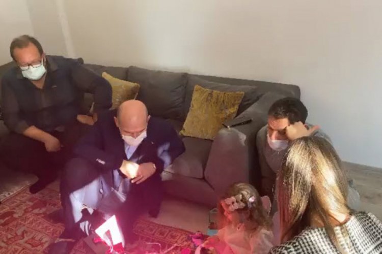Bakan Soylu ve müzisyen Akçıl, Ayda'yı ziyaret etti
