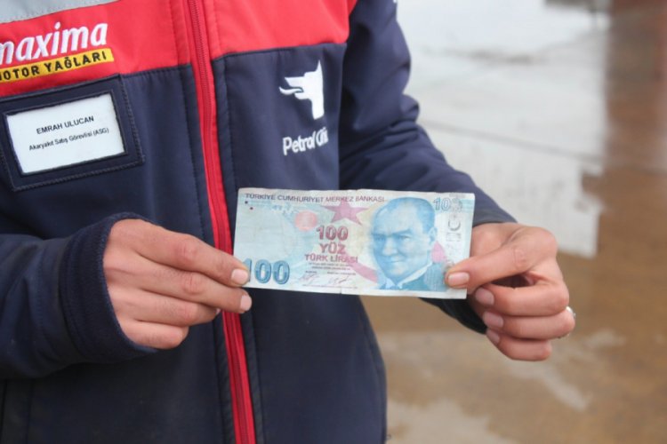 Bursa'da pompacıya sahte para verip gazladı