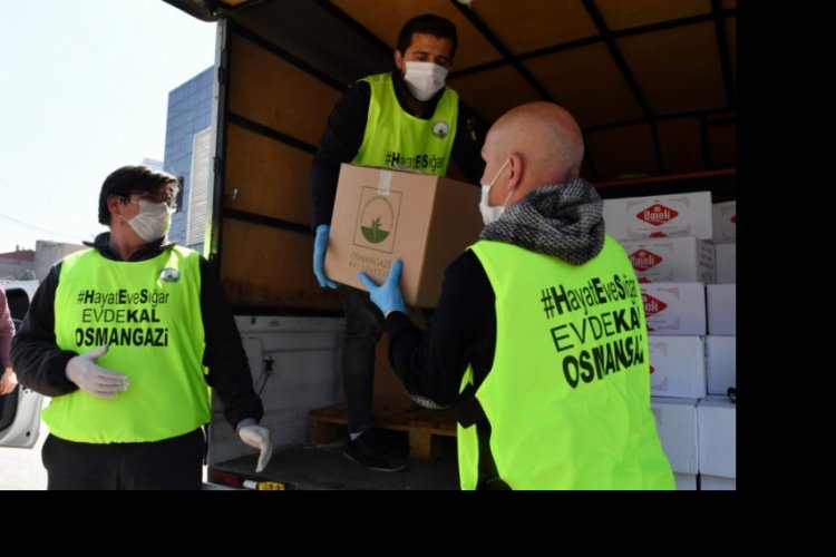 Bursa Osmangazi'de sosyal destek 800 bini geçti