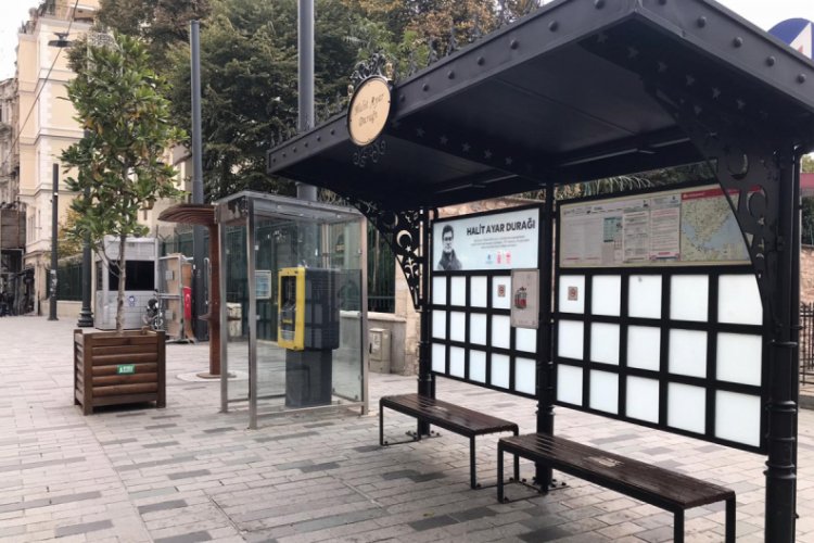 Halit Ayar'ın adı Tünel tramvay durağına verildi
