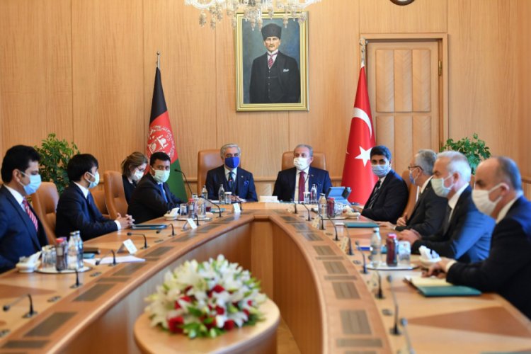 Meclis Başkanı Şentop, Afganistan Milli Uzlaşı Yüksek Konseyi Başkanı ile görüştü