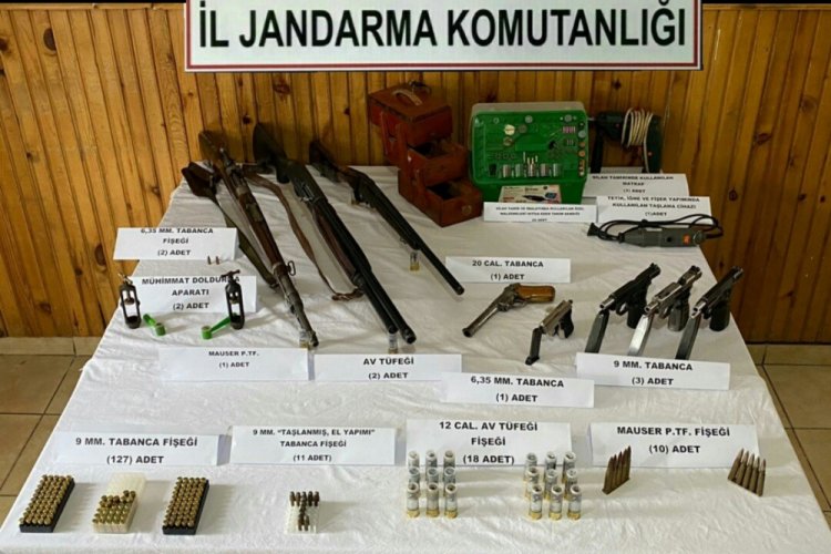 Evini silah atölyesine çeviren şahıs gözaltına alındı