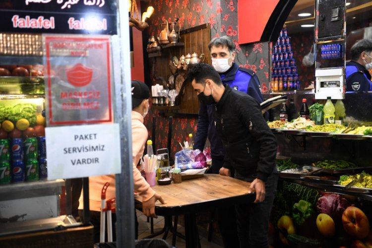 Bursa'da kısıtlamalarla birlikte denetimler başladı