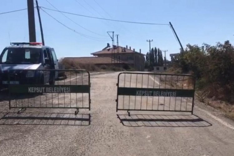 Balıkesir'de bir mahalle karantinaya alındı