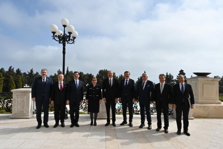 Bakan Pekcan, Aliyev tarafından kabul edildi