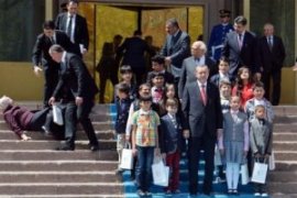 Tam fotoğraf çekilirken...