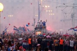Hırvatistan'da çılgın kutlama