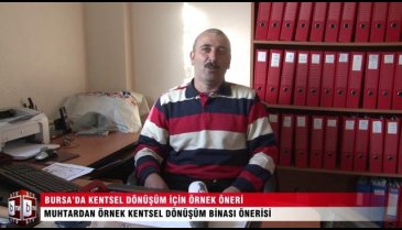 Bursa'da kentsel dönüşüm için örnek öneri - ÖZEL HABER