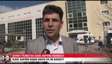 Şevket Yılmaz'da alkol raporu skandalı! ÖZEL HABER