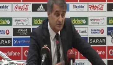 Şenol Güneş, Beşiktaş - Galatasaray maçının ardından açıklamalarda bulundu