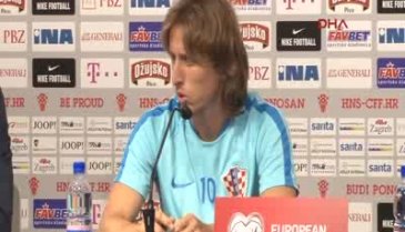 Ante Cacic ve Luka Modric basın toplantısında konuştu