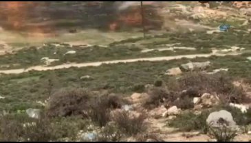 İşte teröristlerin Afrin'deki mühimmat deposu