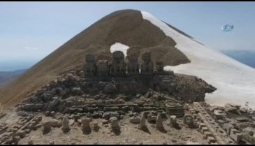 Nemrut Dağı gökyüzünden görüntülendi!