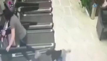 Spor salonunda görünmez kaza