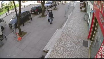 Tahta palet hırsızı kamerada