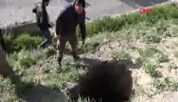 Tarihi kale yakınında çukur oluştu