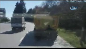 Patencinin tehlikeli yolculuğu kamerada