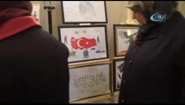 Bursalı öğrencilerden Afrin şehitleri için anlamlı sergi