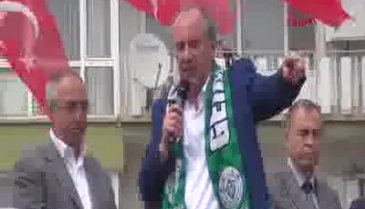 Cumhurbaşkanı adayı İnce Bursa'da: "Önümü ilikleyip ifade vermek şereftir"