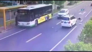 Otobüse yetişmek isterken canından oluyordu