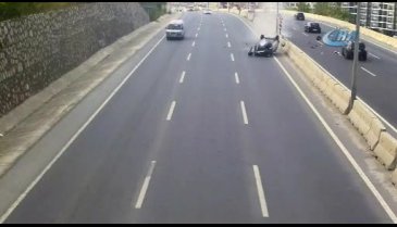 Bursa'da aksiyon filmi gibi kazalar böyle görüntülendi