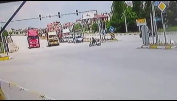 Kırmızı ışık ihlali kamerada
